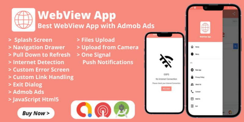 WebView App - Android Webview with Admob Ads
