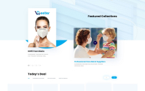 Wear Mask Ecommerce Web Template - PSD  Screenshot 1