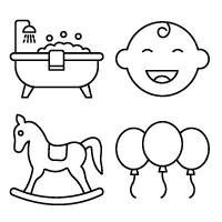 Baby and Doodles Icons Pack