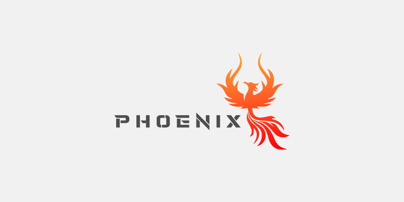 Phoenix Fly Logo Template 