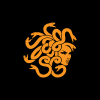 Medusa Legend Head Logo Template 