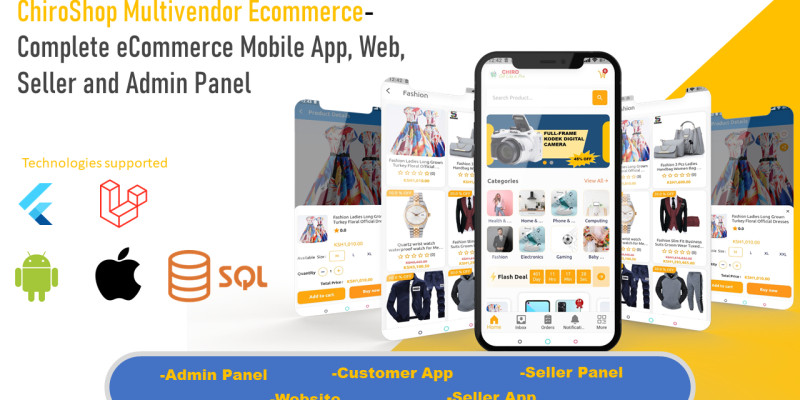 ChiroShop Multi-Vendor Flutter E-commerce  App