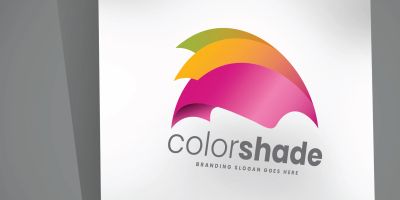 Color Shade Umbrella Logo