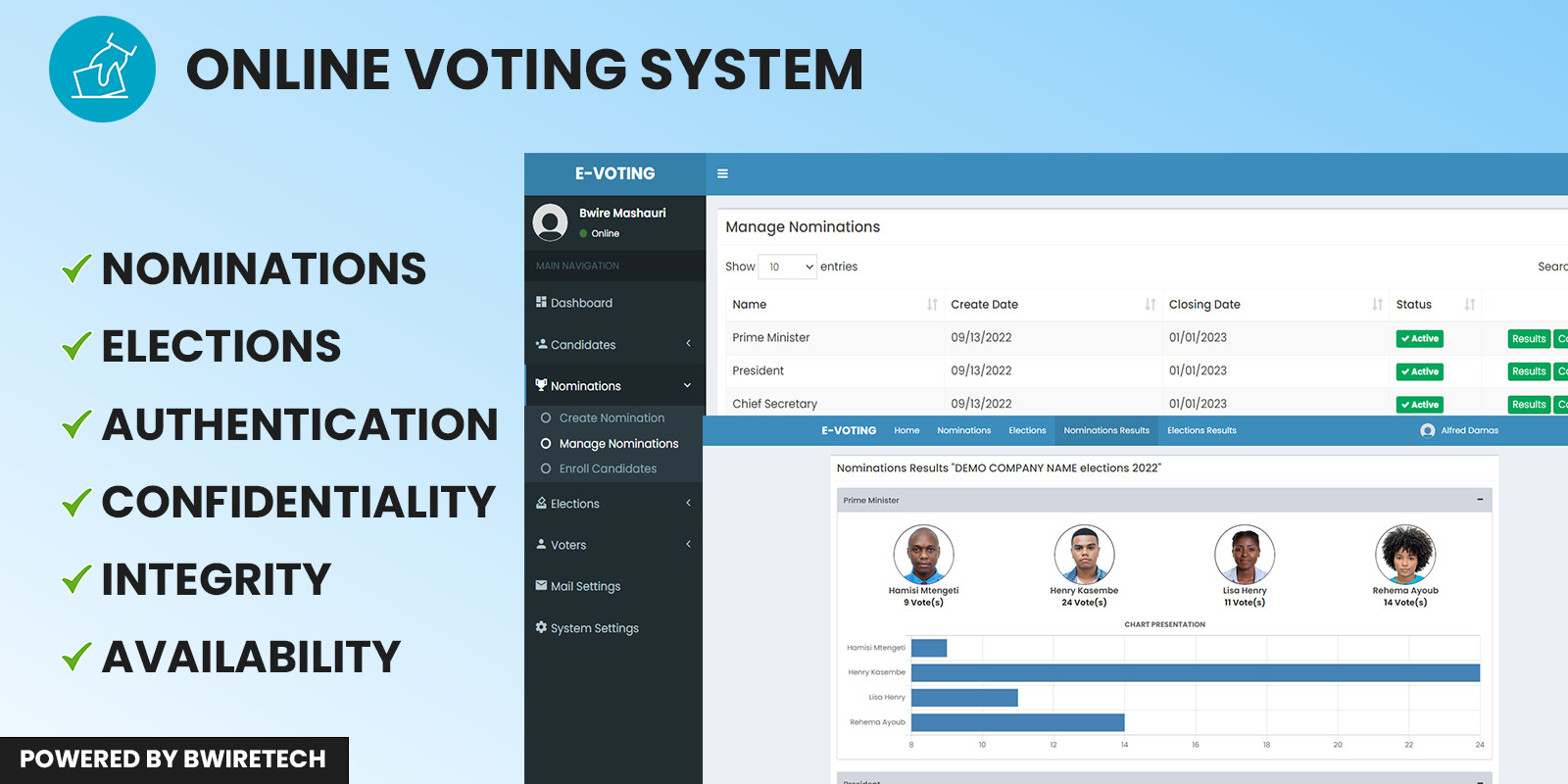 E-Voting - Online Voting System by 255programmer | Codester