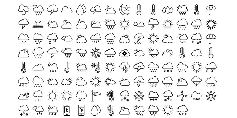 Weather Vector Icons Pack