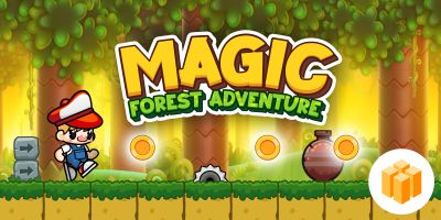 Magic Forest Adventure Buildbox Game Template