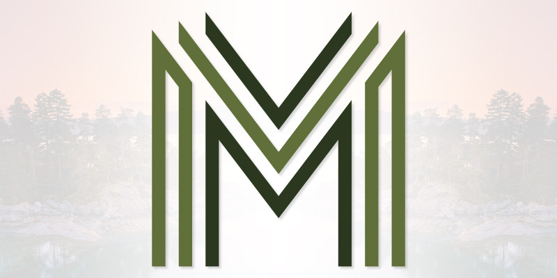 Modern Minimalist M Letter Logo Design