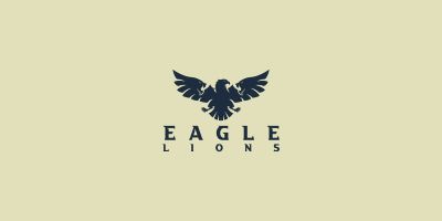 Eagle Lions Logo Template 