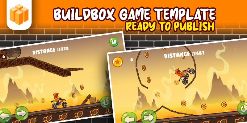 Flip Moto Race Buildbox Game Template