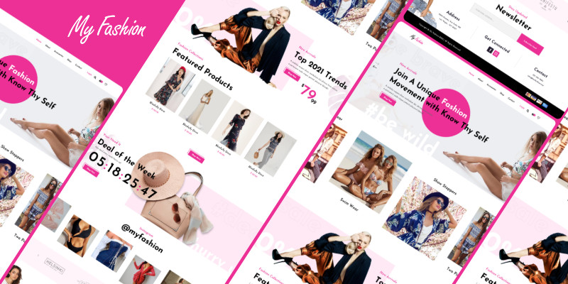 Fashion Ecommerce Website PSD