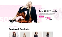 Fashion Ecommerce Website PSD Screenshot 3