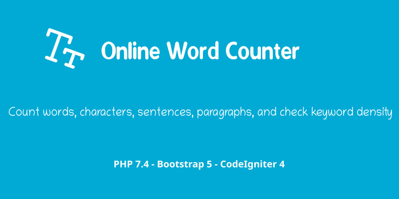 Word Counter PHP Script