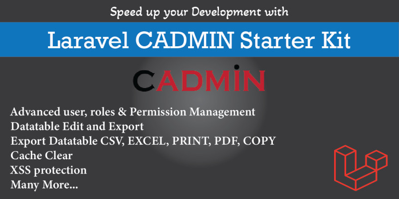 Cadmin - Laravel Starter Kit