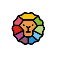 Color Lion Logo Template