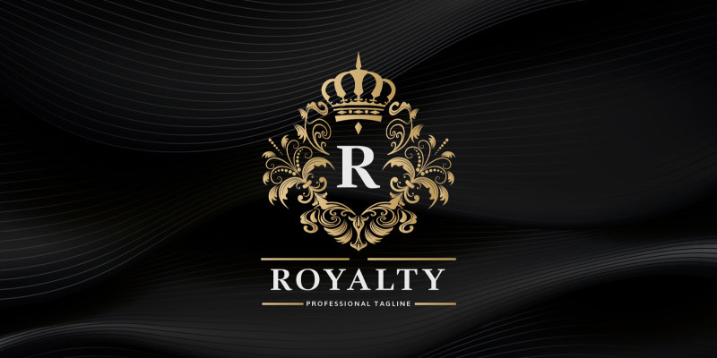 Royalty King Letter R Logo