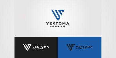 Vektoma - Letter V Logo