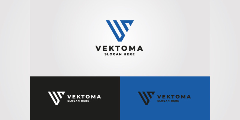 Vektoma - Letter V Logo