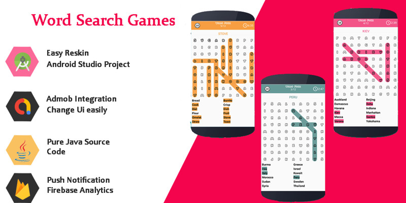  Word Search - Puzzle Search Android Source Code