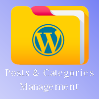 Posts And Categories Management - WordPress Plugin