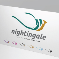 Travel and Tourism Nightingale Bird Logo