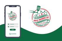 BBQ Barbecue Grill Restaurant Logo Screenshot 6