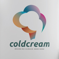 Sweet Caramel and Vanilla Icecream Logo