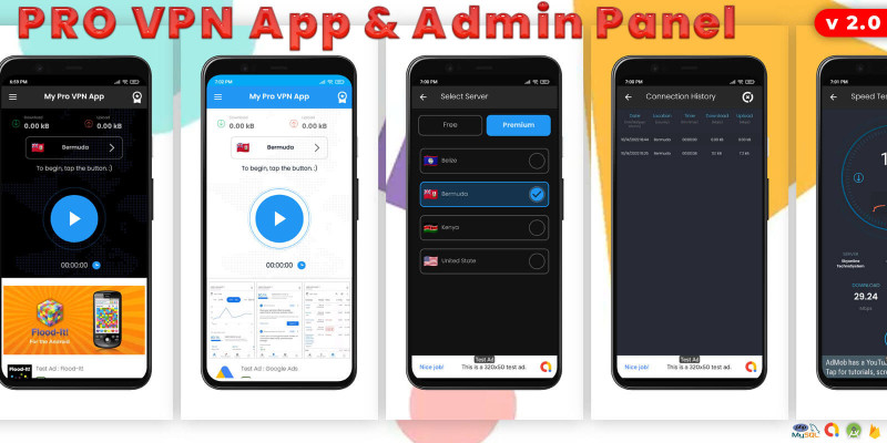 Pro VPN Android App with Admin Panel