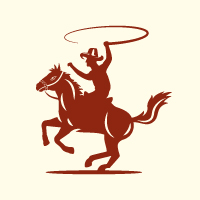 Antique Vintage Elegant Horse Cowboy Logo