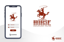 Antique Vintage Elegant Horse Cowboy Logo Screenshot 5