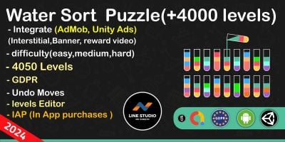 Water Sort Puzzle - Complete Unity Game