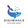 Digital Whale Logo Template