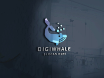 Digital Whale Logo Template Screenshot 2