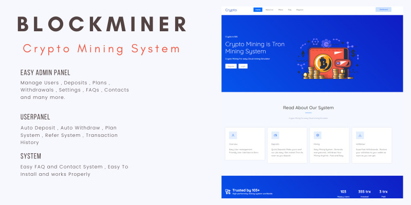 Blockminer - Crypto Mining System