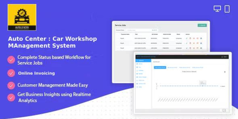 Auto Center -  Car Workshop Management System