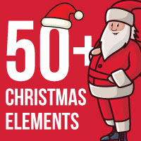 Sublimation Christmas Elements Vector Design