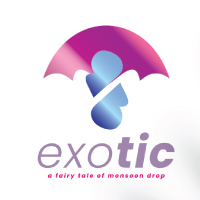 Glamorous Umbrella and Monsoon Drop Logo