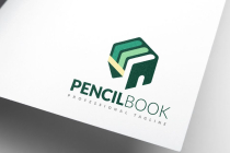 Hexagon Pencil Book Education Architecture Logo Screenshot 1