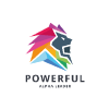 Powerful Valiant Lion Logo
