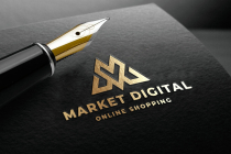 Market Digital Letter M Logo Screenshot 1