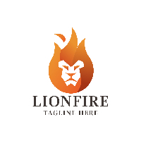 Lion Fire Logo