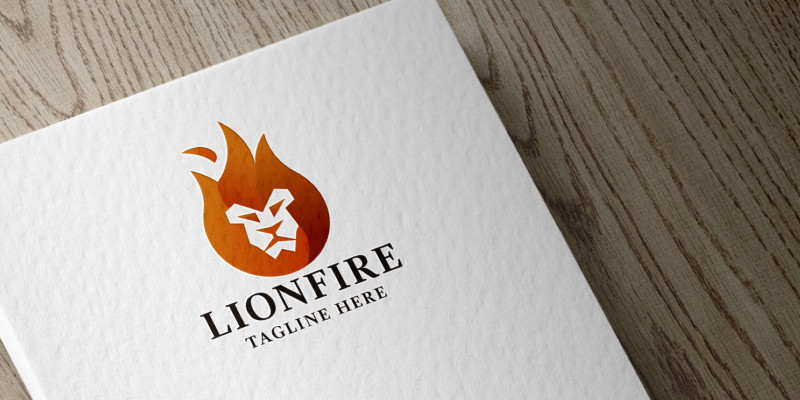 Lion Fire Logo