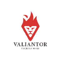 Valiant Lion Letter V Logo