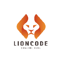 Lion Code Logo
