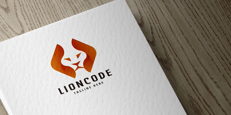 Lion Code Logo