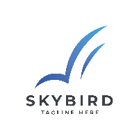 Sky Bird Animal Logo