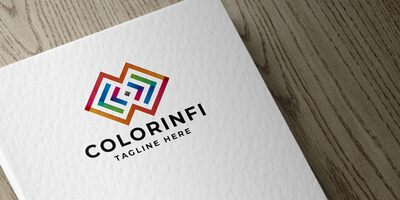 Colorful Infinity Symbol Logo