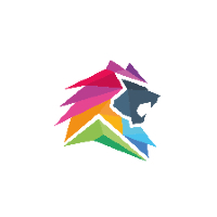 Powerful Lion King  Logo