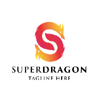 Super Dragon Letter S Logo