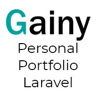 Gainy - Personal Portfolio Laravel