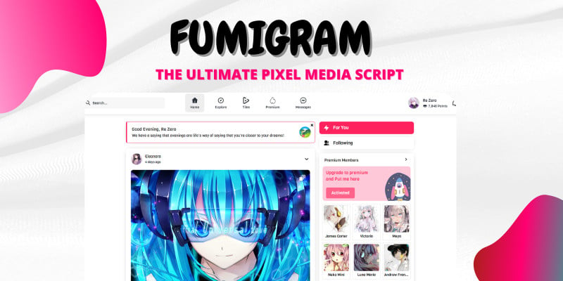 Fumigram The Ultimate Pixel Media Social Platform